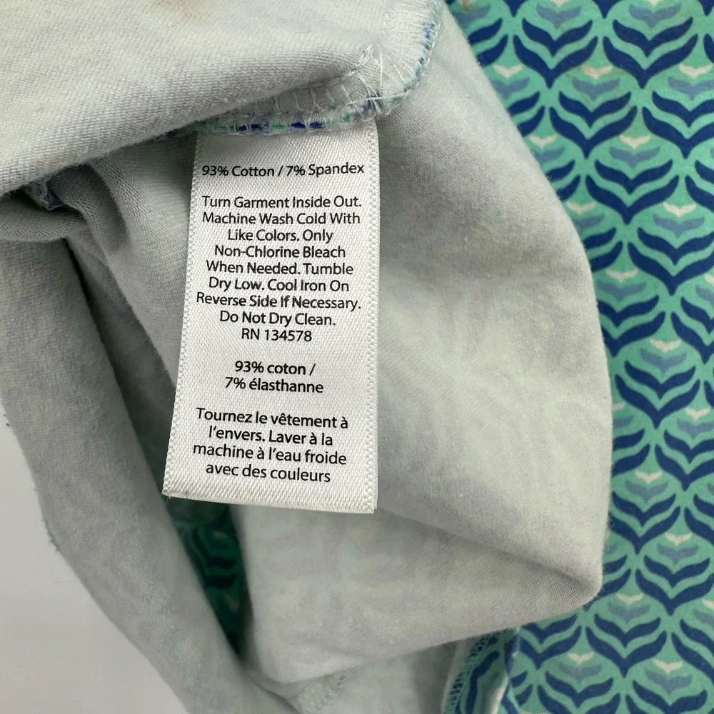 Vineyard Vines‎ girls youth size Medium 10 - 12 blue dress zip up back